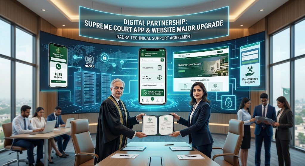Supreme Court of Pakistan digital services upgrade with NADRA